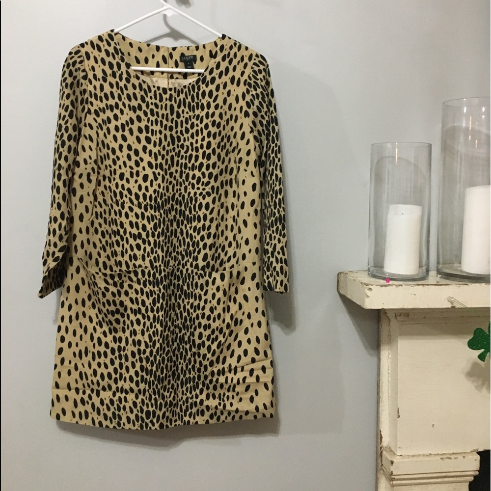 COPY - Super cute cheetah print silk dress